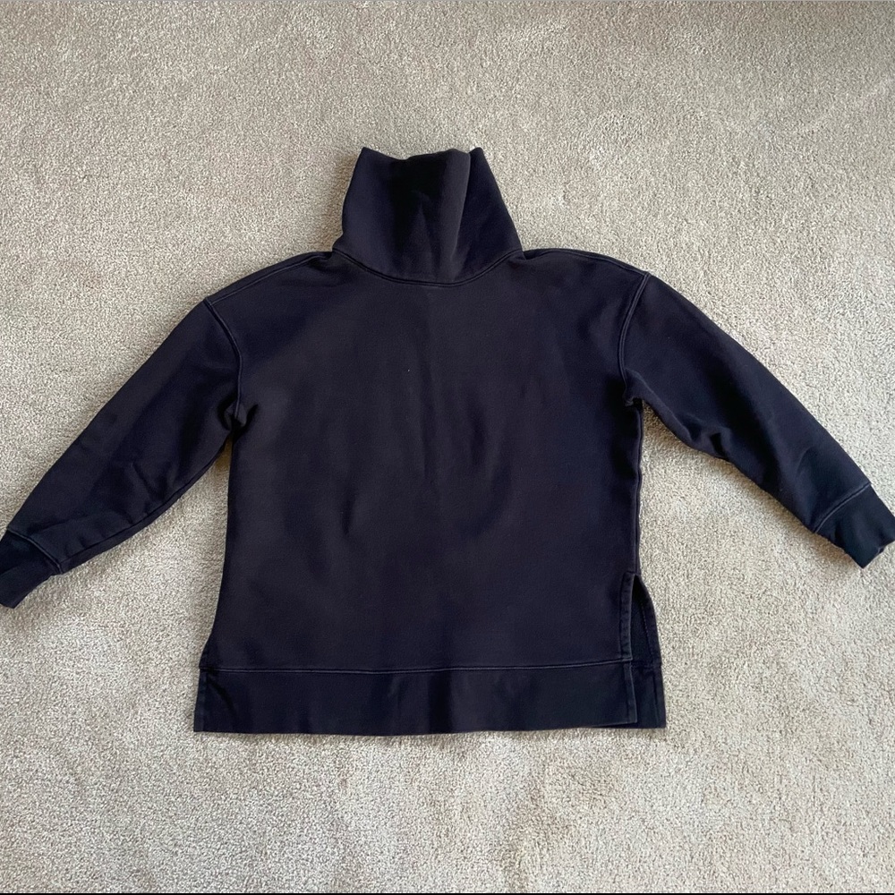Athleta M black 24/7 funnel neck sweatshirt - Picture 3 of 11